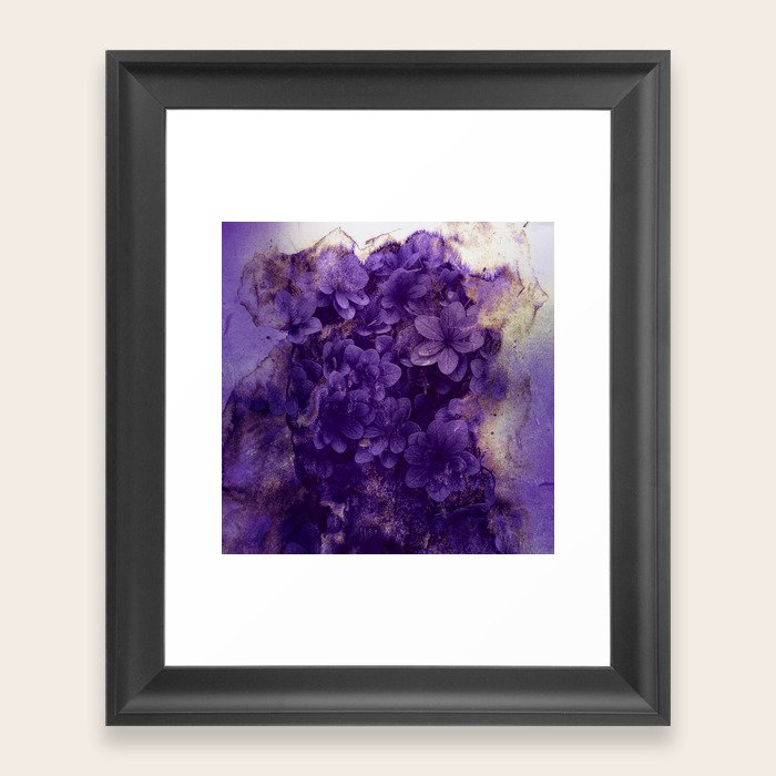 purple flowers Framed Art Print by clemm Society6