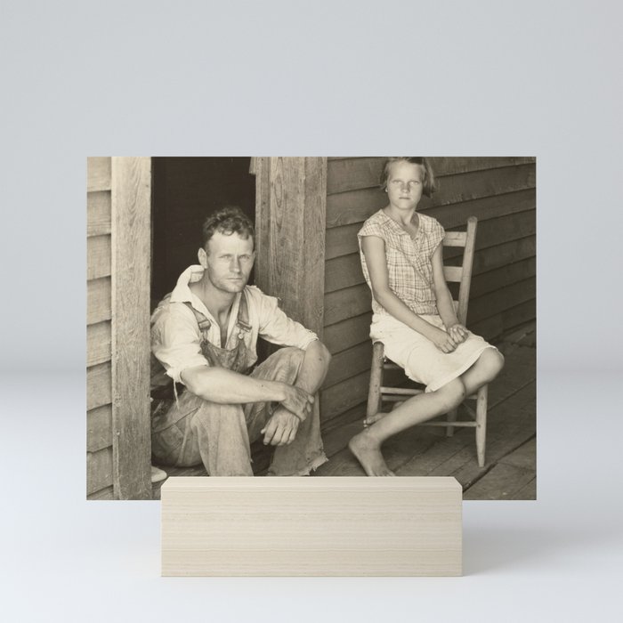 Floyd and Lucille Burroughs by Walker Evans Mini Art Print