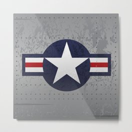 U.S. Military Aviation Star National Roundel Insignia Metal Print | Military, Navy, Airplane, Wwii, Airforce, Aircraft, Jet, Usa, Navyjet, Insignia 