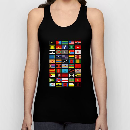 SH as flags Unisex Tank Top