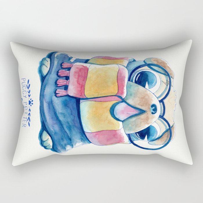Puggy Potter Rectangular Pillow