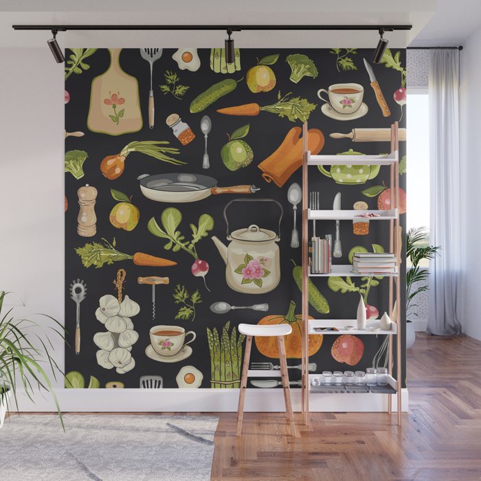 Soul Kitchen Wall Mural By Elsbet Society6