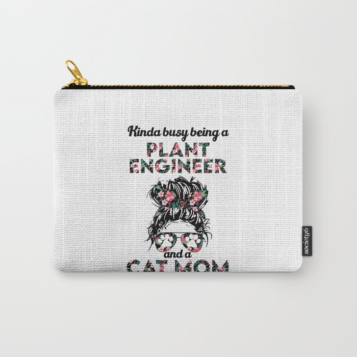 Plant engineer cat mom gifts. Perfect present for mother dad father friend him or her Carry-All Pouch