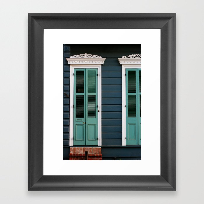 New Orleans Creole Cottage Framed Art Print