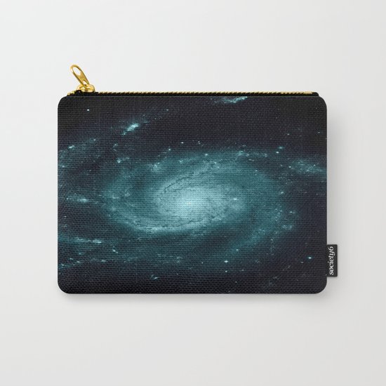 Spiral gALAxy Teal Carry-All Pouch