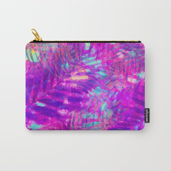 Colorful abstract palm leaves 3 Carry-All Pouch
