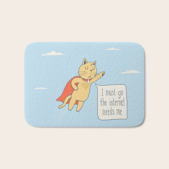 Internet Cat Bath Mat
