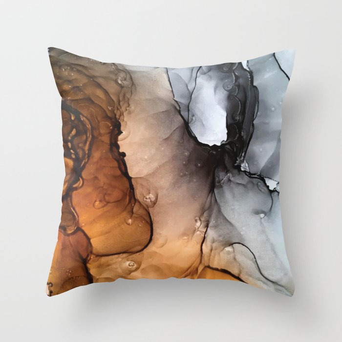 Gray and deals orange pillows