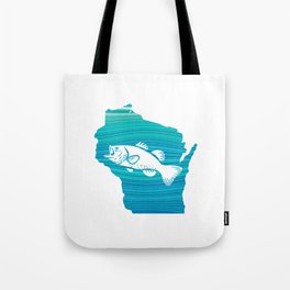 Wisconsin Wave Fishing Tote Bag