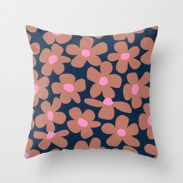 Groovy Floral  Throw Pillow