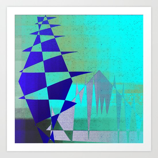 Cobalt Modiet Art Print
