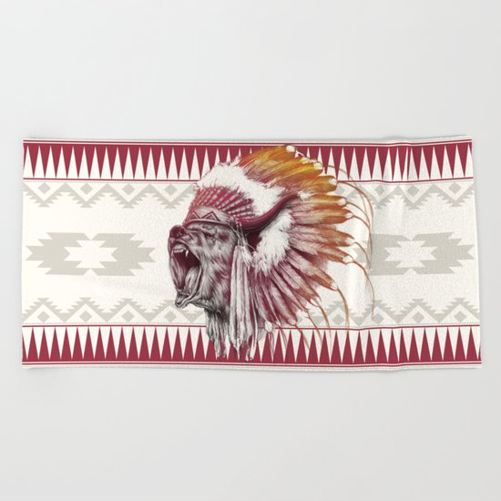 Chief Bear Beach Towel