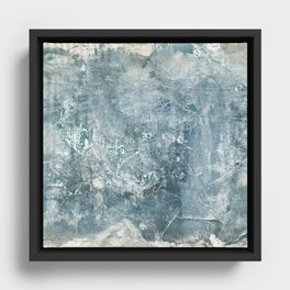 Abstract  Ice Wall Framed Canvas