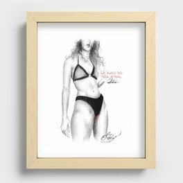 We bleed and that’s normal Recessed Framed Print