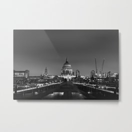 St Paul's Cathedral Metal Print | London, Bridge, Church, Cathedral, Black And White, Photo, England 