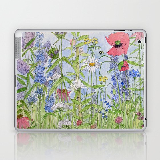 Flowers Alive Watercolor Laptop & iPad Skin
