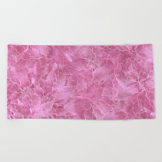 Frozen Leaves 22 Beach Towel