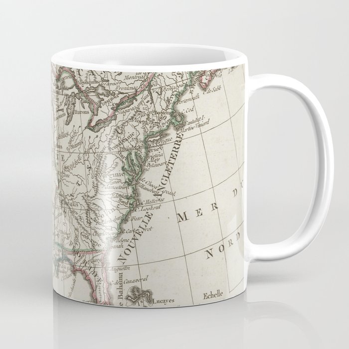 Vintage Map of North America (1795) Coffee Mug