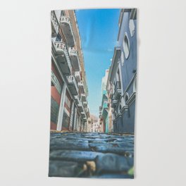 Puerto Rico Streets Beach Towel