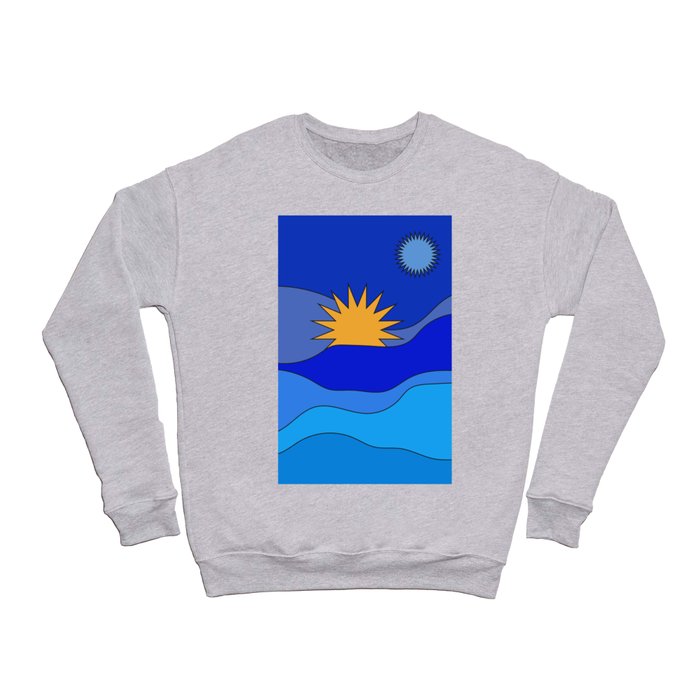 BLUE Sun Crewneck Sweatshirt