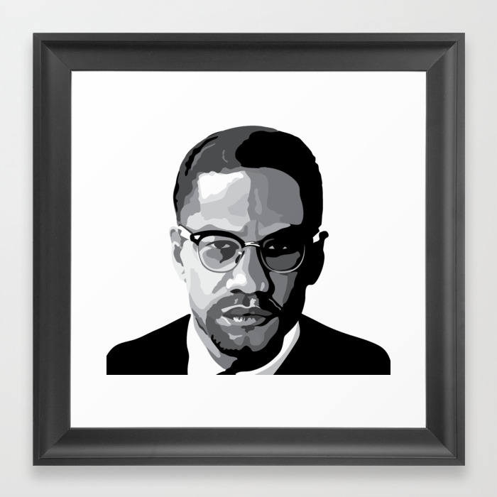 Malcolm X Framed Art Print By Milkbutterfly Society6