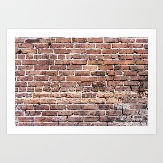 Brick Wall Art Print