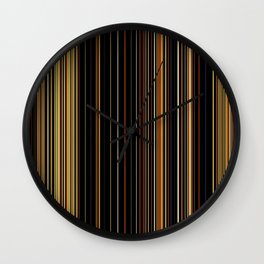 Abstract background of colored neon lines Wall Clock