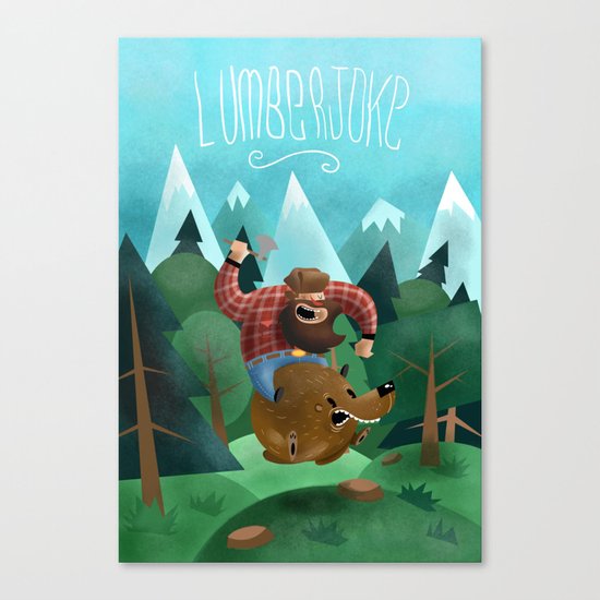 Lumberjoke Canvas Print