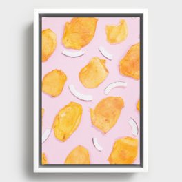 Mango and coconut Framed Canvas
