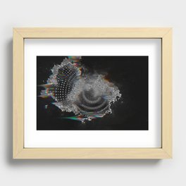 Old and Glitch Recessed Framed Print