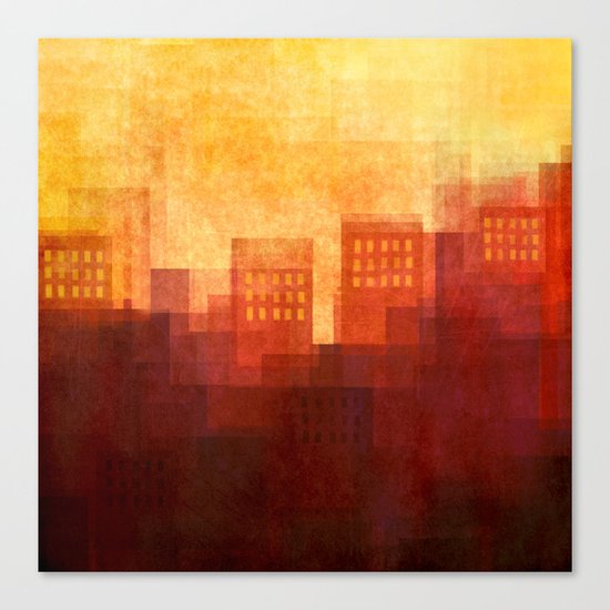 Sunny city Canvas Print