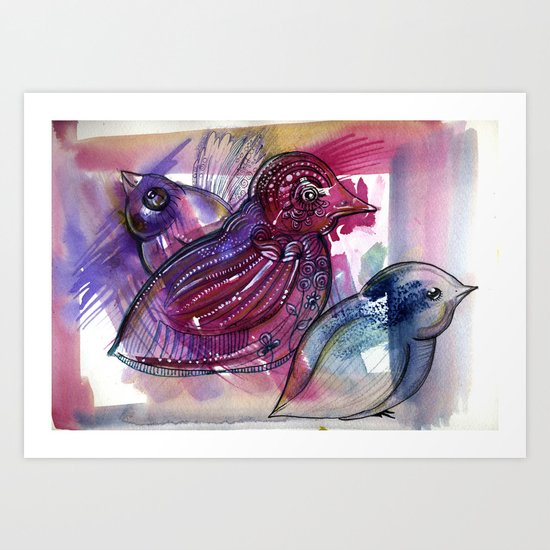 Birds Art Print