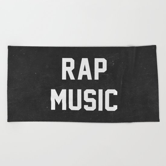 Rap Music Beach Towel