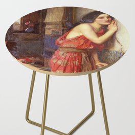 John William Waterhouse Thisbe 1909 Side Table