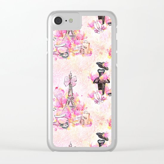 Fashion and Paris #1 Clear iPhone Case