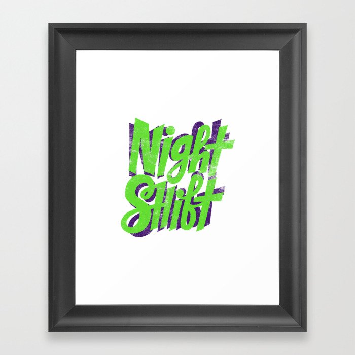 Night Shift Framed Art Print