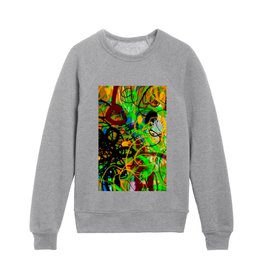 A dream among the flowers 2. Abstract Art. Contemporary Painting.  Kids Crewneck