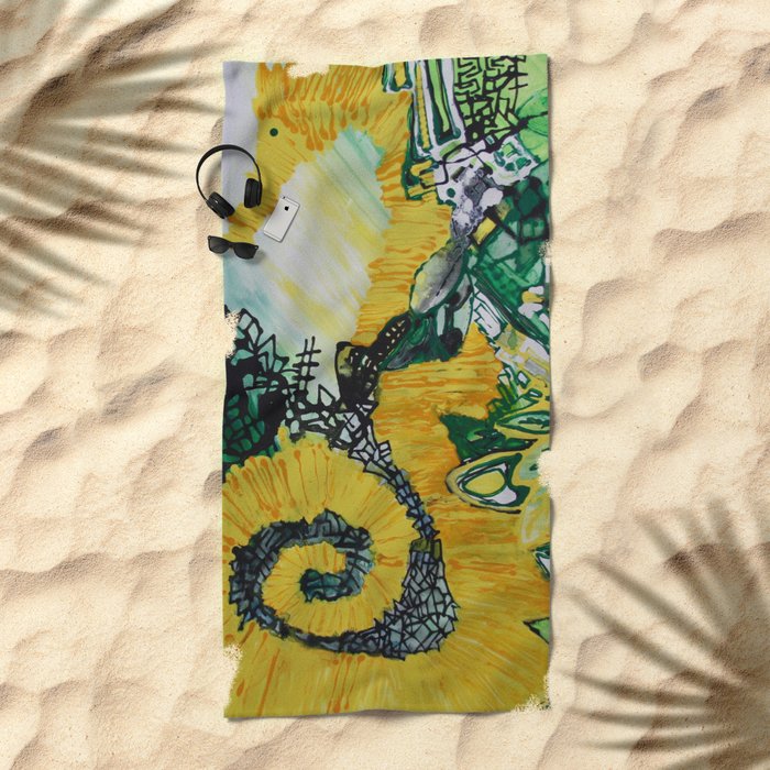 Coronet Beach Towel by LichaAtOktoberStudio Society6