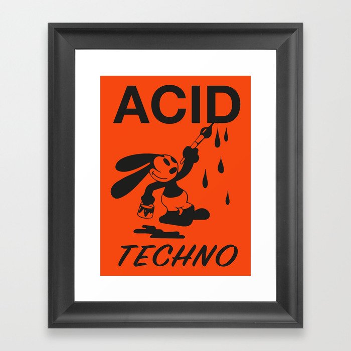 Acid Techno Framed Art Print