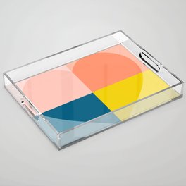 Color Block Heart Acrylic Tray