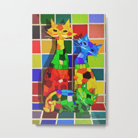 Cat'meleon Metal Print
