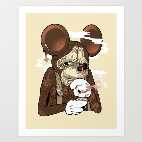Mickey 3: Depression Art Print