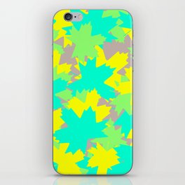 Maple Leaf pattern (luminus colours) iPhone Skin