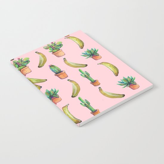 For Her (cactus and Bananas) Notebook