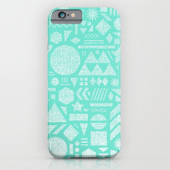 Modern Elements with Turquoise iPhone & iPod Case
