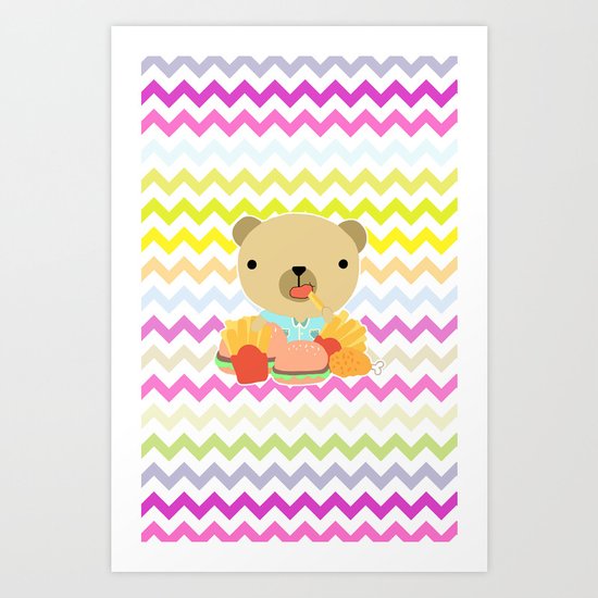 My friend Rupert Art Print