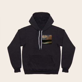 Moonlight reflections coastal landscape painting by Felix Vallotton Hoody