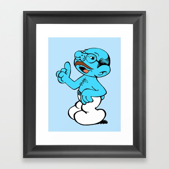 Tobias Smurf Framed Art Print