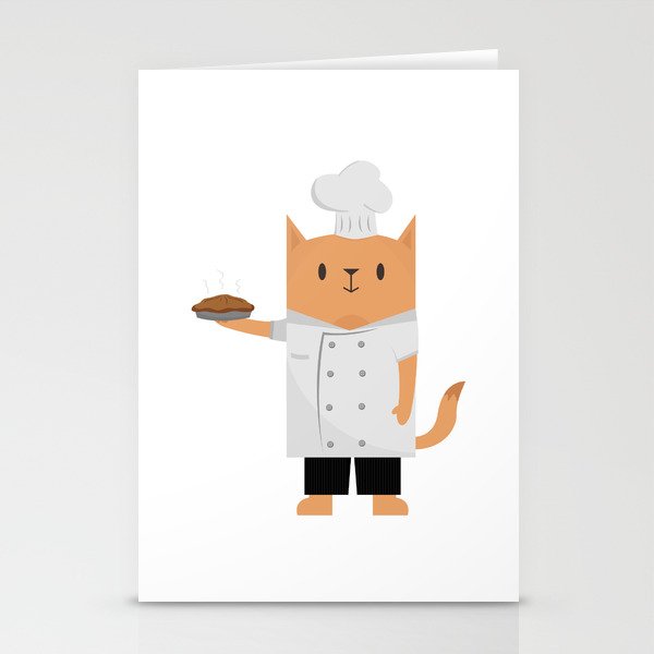Chef Cat, Cooking Cat Stationery Cards
