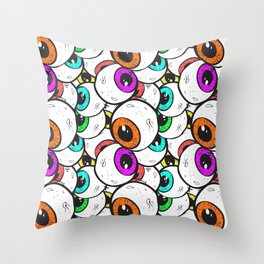 The Walls Have Eyes Throw Pillow